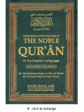 The Noble Quran Book Reader (one page Arabic and one page English)